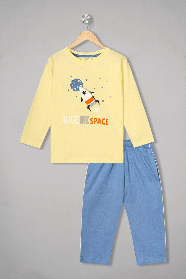 Give Me Space Full Sleeves Pyjama Set