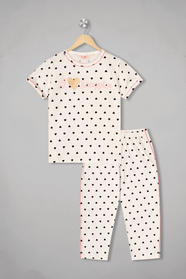 I Love Snuggles Short Sleeves Pyjama Set