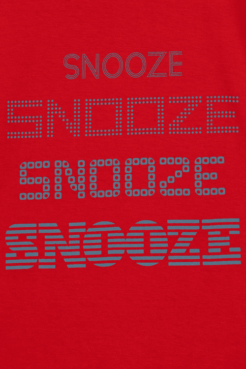 Red Snooze Shorts Set