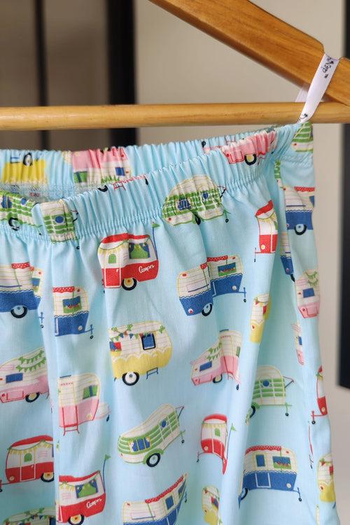 Caravan Dreams Blue Cotton Pyjama Set