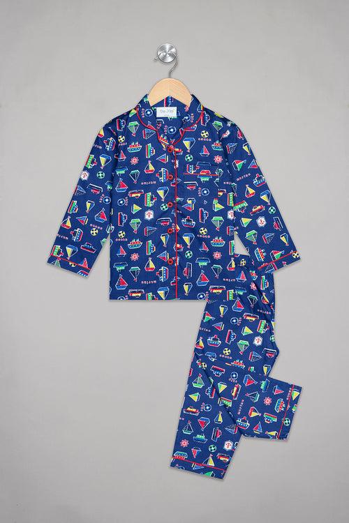 Navy Sailing Boats Pj St