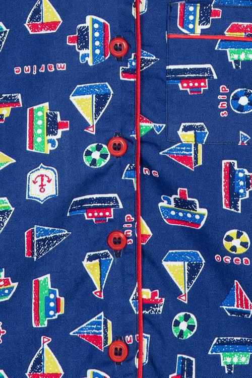 Navy Sailing Boats Pj St