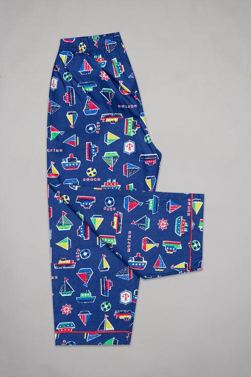 Navy Sailing Boats Pj St