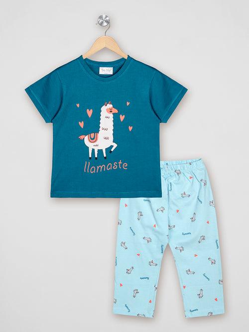 Llamaste Blue Pj set