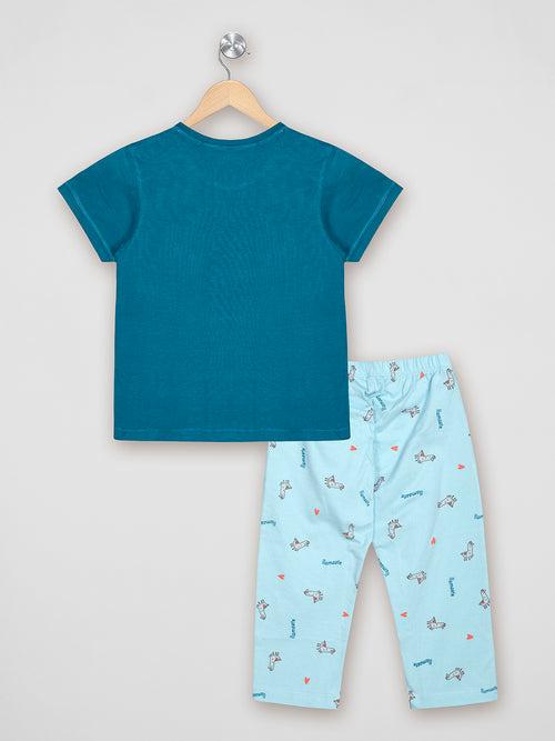 Llamaste Blue Pj set