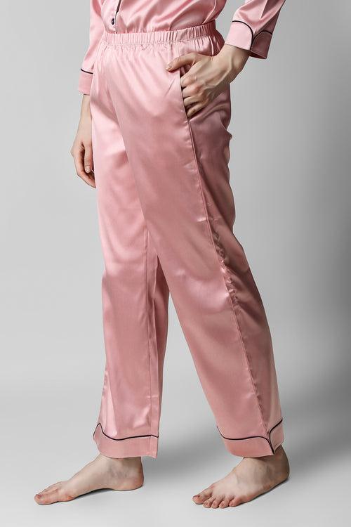 Barely Blush Satin PJ Set