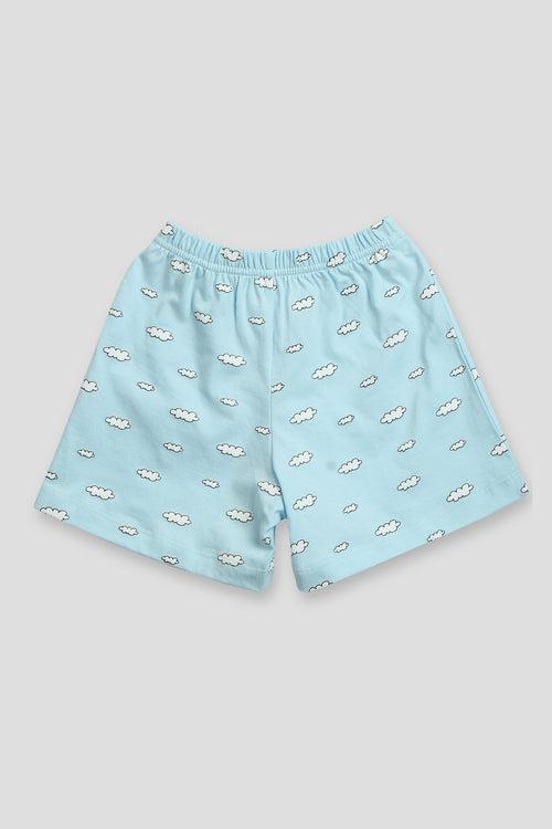 Happy Clouds Shorts set