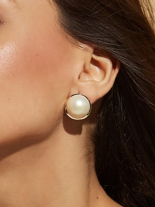 Pearl Stud Day to Night Earrings for Women & Girls