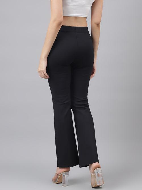 Black Ankle-Length Leggings for Casual Wear