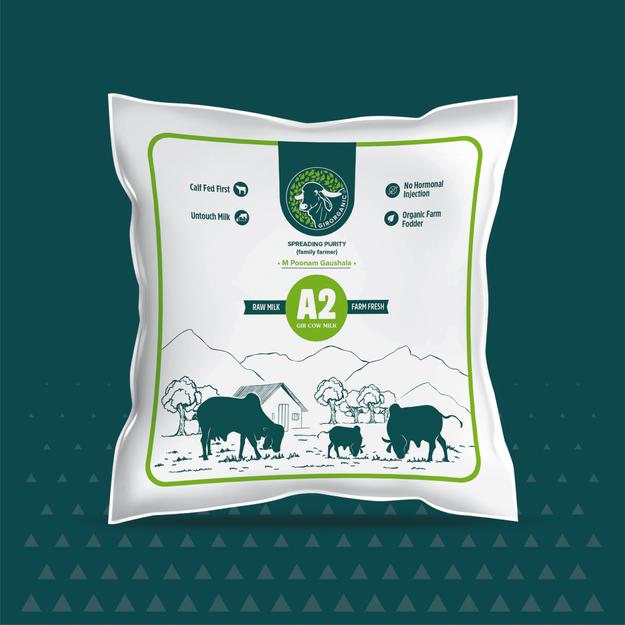 A2 Gir Cow Milk - 1 Litre/day