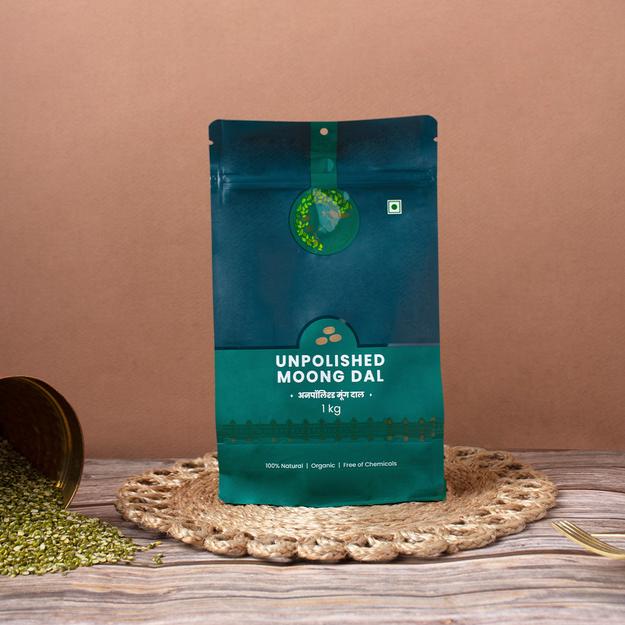 Organic Moong Dal - 1kg Unpolished