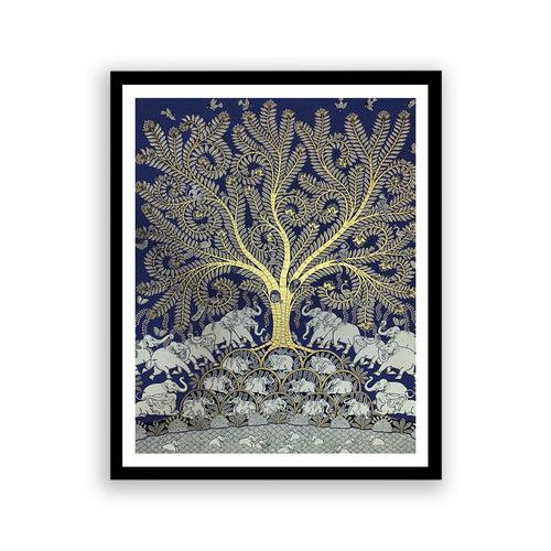 Tree of Life Phad Pichwai Artwork Portrait Painting For Home Wall Decor