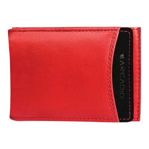 SLIM TRIM Magnetic Leather Card Holder ARWMC1013RD