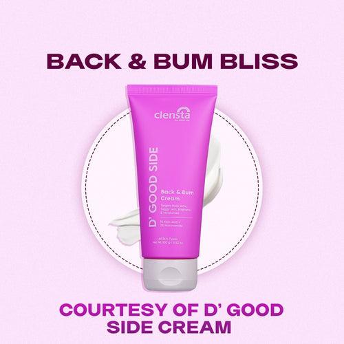 D' Good Side Back And Bum Cream With Guarana Extract, 1% Kojic Acid & 3% Niacinamide For That Beautiful Glow