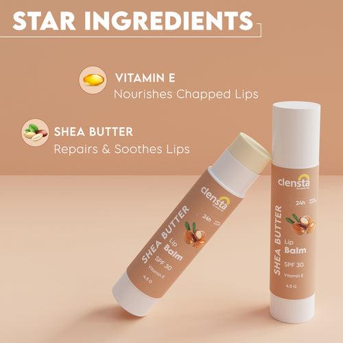 Shea Butter Lip Balm With Shea Butter and Vitamin E to Repair & Moisturize Chapped Lips