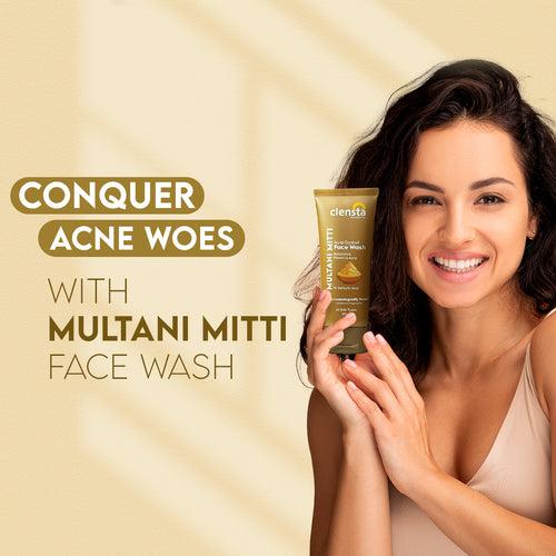 Multani Mitti Face Wash With 1% Salicylic Acid for clear skin