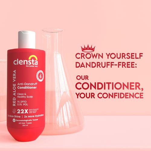 Red Aloe Vera Anti-Dandruff Conditioner With 1% ZPTO & 0.1%  POL