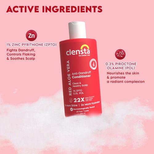 Red Aloe Vera Anti-Dandruff Conditioner With 1% ZPTO & 0.1%  POL