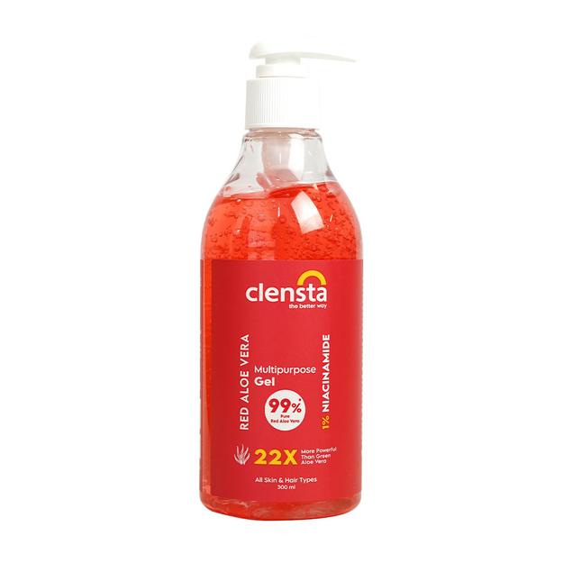 Red Aloe Vera Multipurpose Gel With 1% Niacinamide For Overall Skin & Hair Care - 300ml