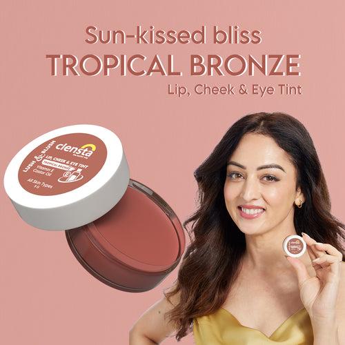 Lush & Blush Lip, Cheek & Eye Tint 05 Tropical Bronze With Vitamin E & Castor Oil