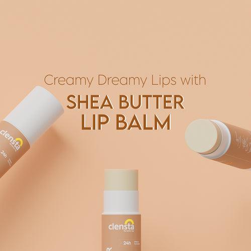 Shea Butter Lip Balm With Shea Butter and Vitamin E to Repair & Moisturize Chapped Lips