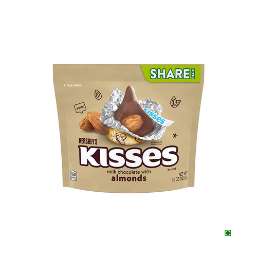 Hershey's Kisses Milk with Almonds Bag 283g