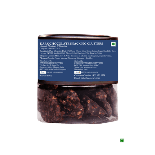 Rhine Valley Dark Chocolate Snacking Clusters 90g