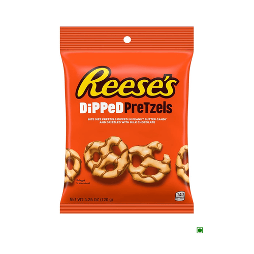 Hershey Reese's Dipped Pretzels Milk Peanut Butter Cup Bag 240g