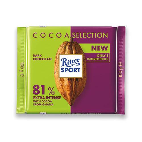 Ritter Sport 81% Strong Dark Chocolate Bar 100g