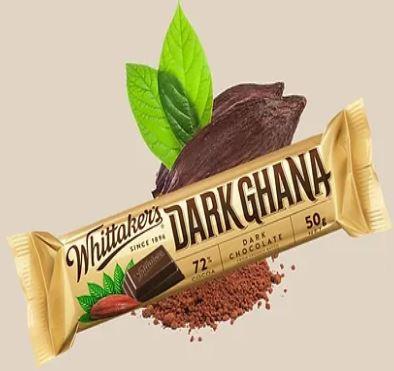 Whittaker's Dark Ghana 72% Bar 50g