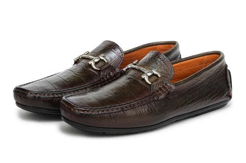 Horsebit Loafers - Olive Patina