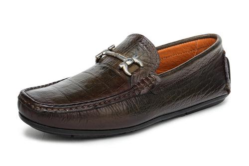 Horsebit Loafers - Olive Patina