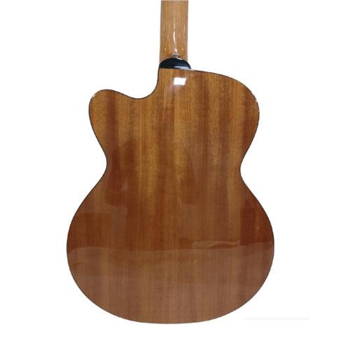 Vault EB40CE 4 String Solid Top Acoustic Electric Bass With EQ and Padded Gigbag - Open Box