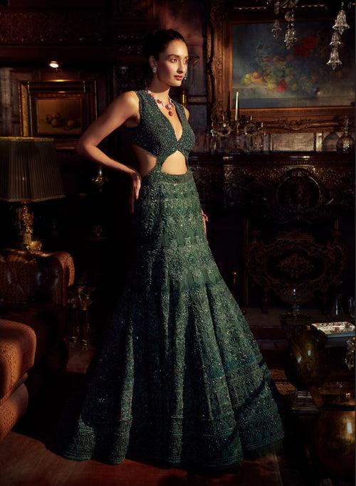 Emerald Green Lehenga