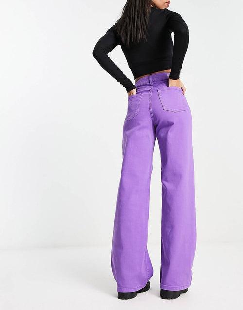 “WIDE LEG” PURPLE JEANS