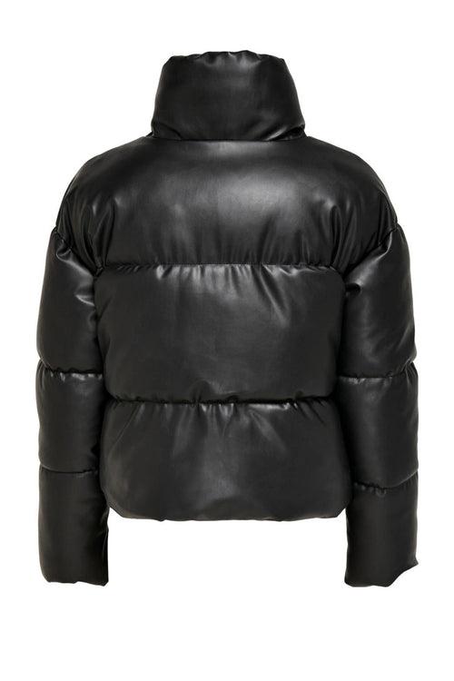 “LEATHER” PUFFER JACKET