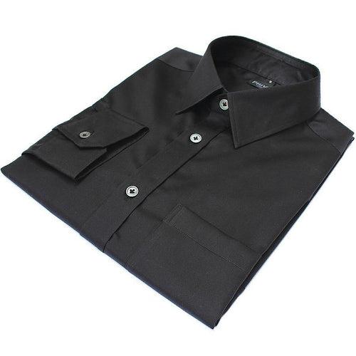 Jet Black Cotton Shirt