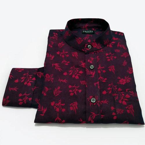 Heritage Collection - Cherry Red Wedding Shirt