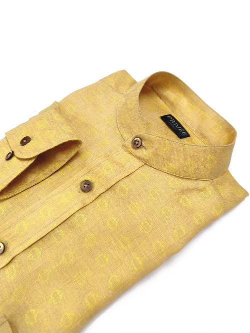 Golden Yellow Linen Shirt