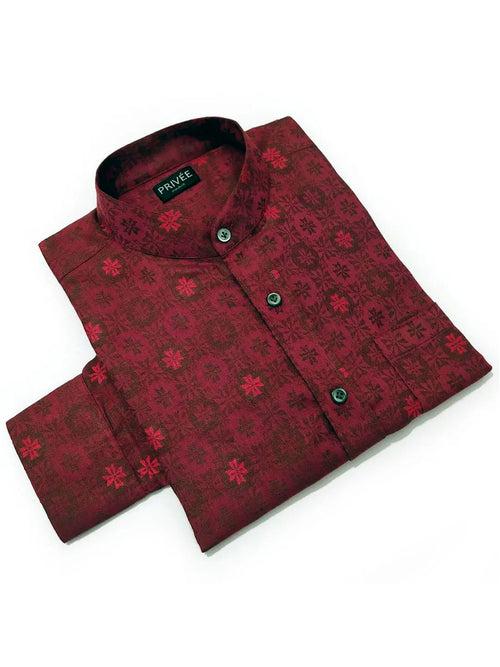 Heritage Collection - Royal Red Wedding Shirt