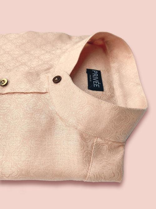 Peach Luxury Shirt (Irish Linen)