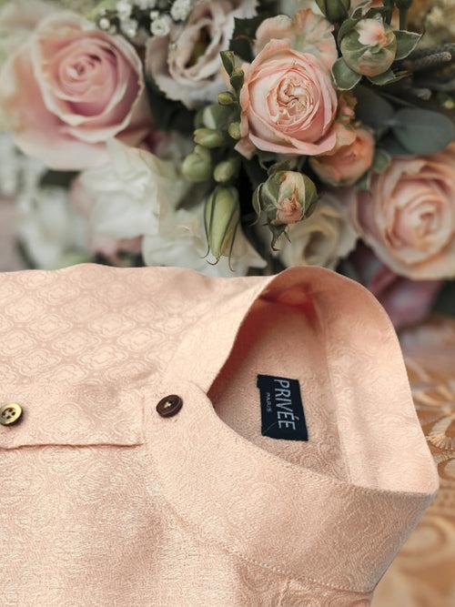 Peach Luxury Shirt (Irish Linen)