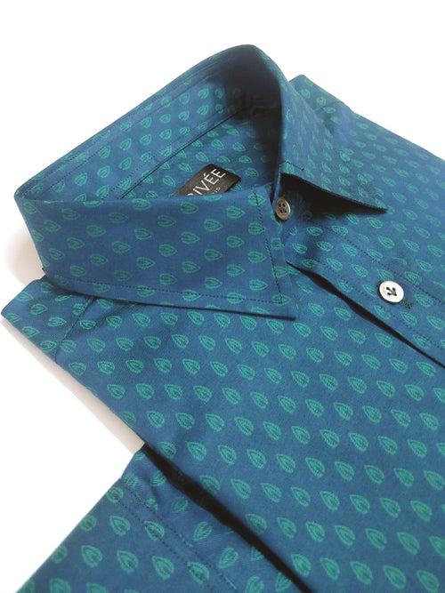 Peacock Green Designer Shirt