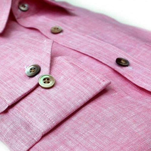 Pink Linen Shirt (For Father of Groom)