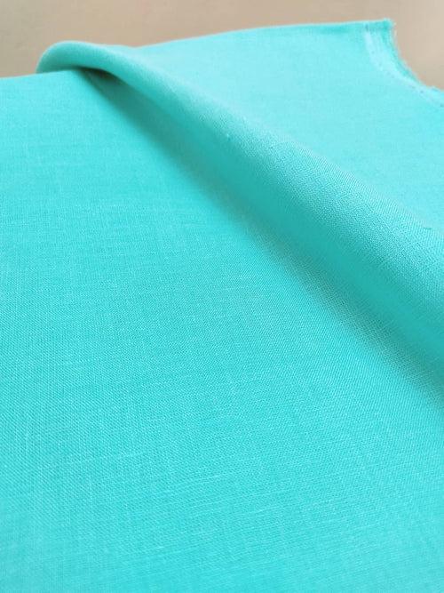 Turquoise Linen Shirt  (Made-to-Order)