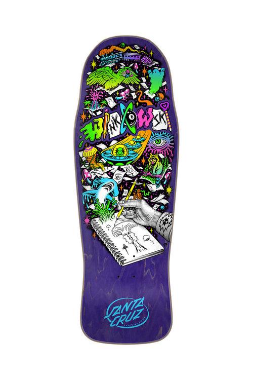 Winkowski Sketchbook Shaped 10.34in x 30.54in Santa Cruz Decks