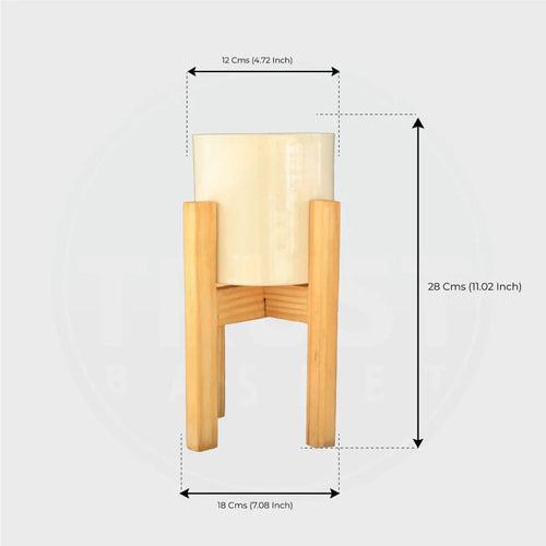 Glare Mid Century Stand with Pot