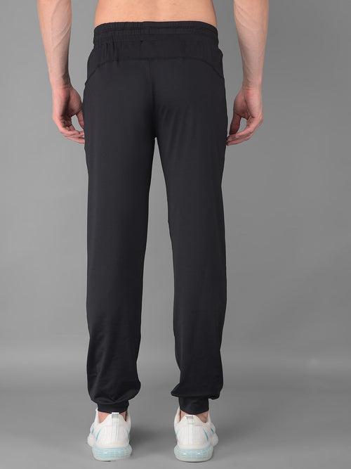 COBB SOLID BLACK REGULAR FIT ACTIVE WEAR LOWER