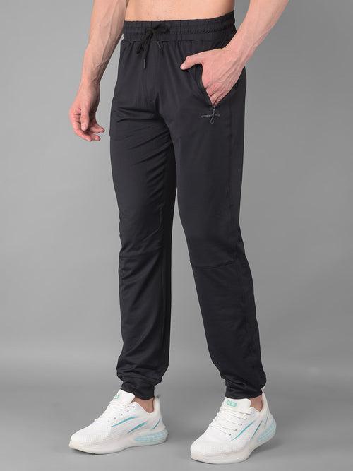 COBB SOLID BLACK REGULAR FIT ACTIVE WEAR LOWER