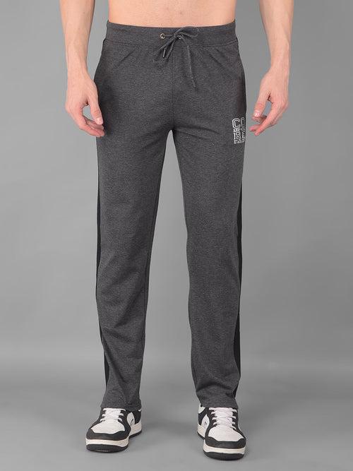 COBB DARK GREY PRINTED REGULAR FIT SUMMER LOWER